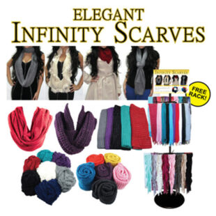 72CT INFINITY SCARF DISPLAY