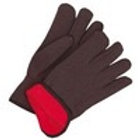 12CT RED LINED BROWN JERSEY GLOVES