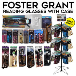 150CT FOSTER GRANT READING GLASSES W-CASE