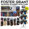 288CT FOSTERGRANT READING GLASSES W/CASE DISPLAY