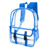 Clear Backpack with Blue Trim
