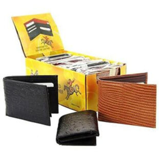 48CT LEATHER MENS WALLETS DISPLAY