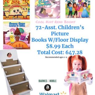 72-Asst. Children's Picture Books W-Floor Display